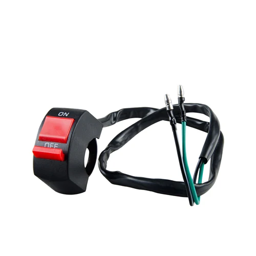 1pcs black switch Светодиодный светильник на голову для мотоцикла, скутер, ATV, фара двигателя, точечный светильник, 12 В, светодиодный, 6500 К, мотоциклетный точечный головной светильник, Рабочая лампа, DRL лампы, 24 В - Цвет: 1pcs black switch