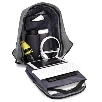 Anti-theft Bag Men Laptop Rucksack Travel Backpack   6
