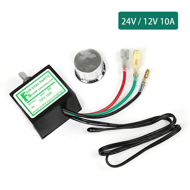 12V 10A Car Air Conditioner Electronic Thermostat Switch Adjustable Temperature  Control Auto Accessory Car Accessories ETC-12 - AliExpress