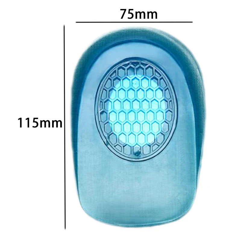1 Pair Silicone Gel Heel Cups Support Shoe Pads Orthotic Insoles Plantar Care