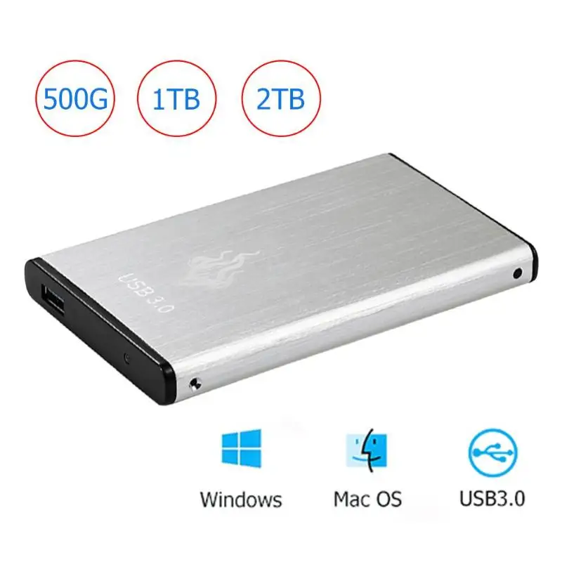 

New 2.5inch 2TB/1TB/500GB USB3.0 External Hard Disk Drive SATA III Memory Storage Device HDD for Laptop PC External Hard Drives