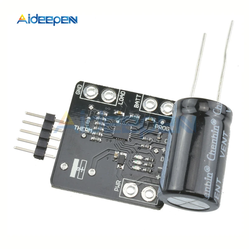 MCP73871 мощность Boost USB 5 в постоянного тока Солнечная Lipoly литий-полимерная плата зарядного устройства 3,7 в/4,2 в модуль зарядного устройства аккумулятора с конденсатором