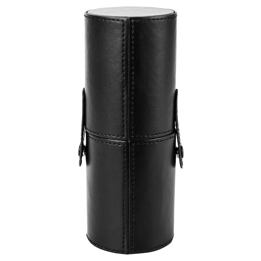 

Makeup Brushes Tube Waterproof Leather Cup Holder Tube Travel Cosmetics Case for Women's Cosmetic Eyebrow Eyeshadow Brush Kit