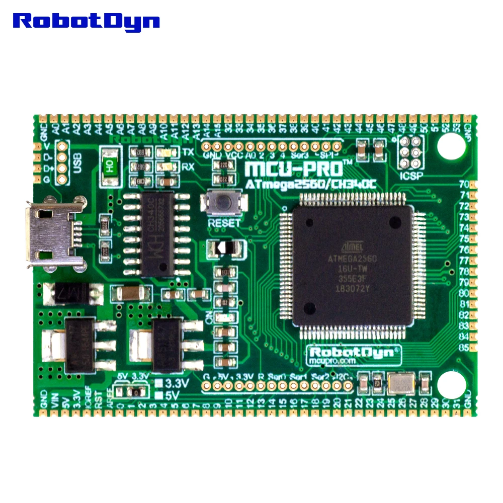 MCU-PRO Mega 2560 CH340C/ATmega2560-16AU, USB ch340c-кастельный шаг 0,0" совместимый для Arduino Mega 2560 DIY
