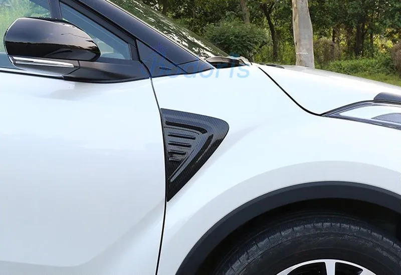 Для Toyota C-HR CHR C HR- серебристый цвет боковое крыло Защита вентиляционное отверстие крышка отделка хром автомобиль Стайлинг Аксессуары