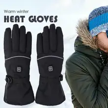 Сноуборд снегоход теплые спортивные перчатки теплые перчатки электрические тепловые варежки лыжные перчатки водонепроницаемые Li батарея Отопление для мужчин и женщин