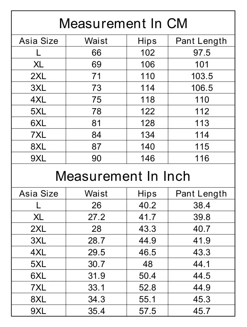 l size in track pants