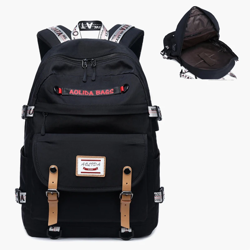 

New Fashion USB Backpack Stitching School Girl Backpack for Boy Large Capacity Laptop Bag Outdoor Luxury Shoulder Bag Woman M147