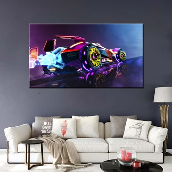 

Unframed Rocket League Game Poster Wall Art Oil Painting Living Room Decor Canvas Stickers Christmas Gifts Wall Poster Murals