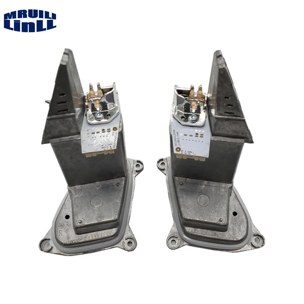 A Set LED Headlight Turn Signal Light Module Angel Eyes OE 