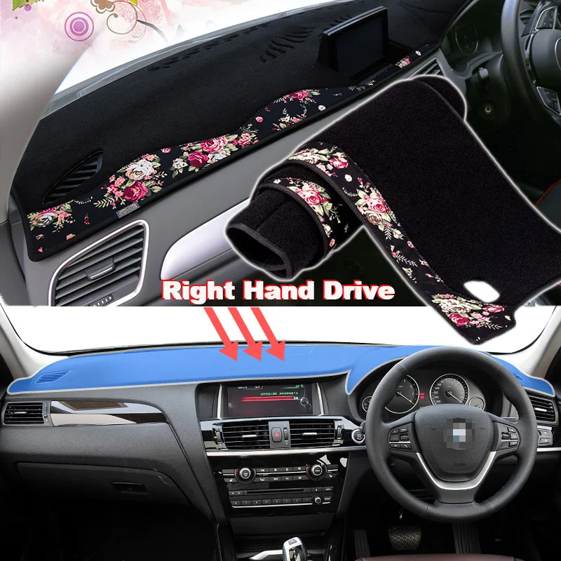 

Tommia China decorative pattern Car Dashmat Dashboard Mat Non-slip Dash Board Pad Cover for BMW X3 2012 2016