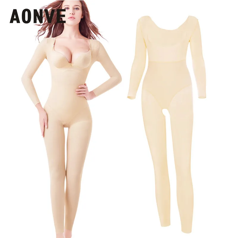 Billige Aonve Modellierung Gurt Abnehmen Body Volle Körper Shapewear Öffnen Gabelung Ziehen Arm Beine Former Butt Heber Nahtlose Gürtel