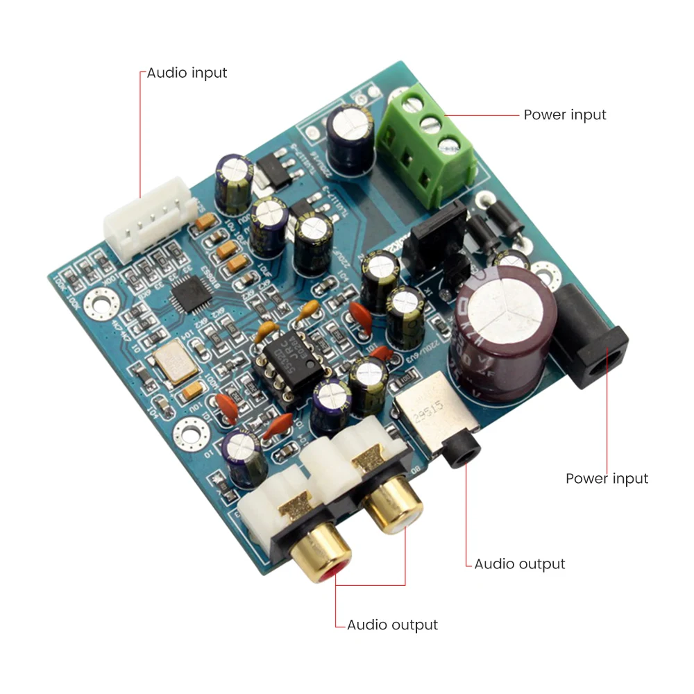 AIYIMA ES9018K2M ES9018 аудио декодер плата DAC ies вход декодирование Op Amp NE5532 DIY динамик домашний кинотеатр