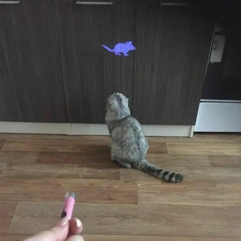 1 шт. кошачий Охотник игрушки 2 в 1 Светодиодный лазер ручка кошачья интерактивная игрушка Многофункциональный светодиодный светильник указатель для домашних животных инструмент для упражнений без вреда