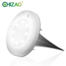 CHIZAO светильник для лужайки, светильник для украшения сада на открытом воздухе, солнечные Ландшафтные лампы, IP65 Водонепроницаемый Индикатор безопасности, легкая установка