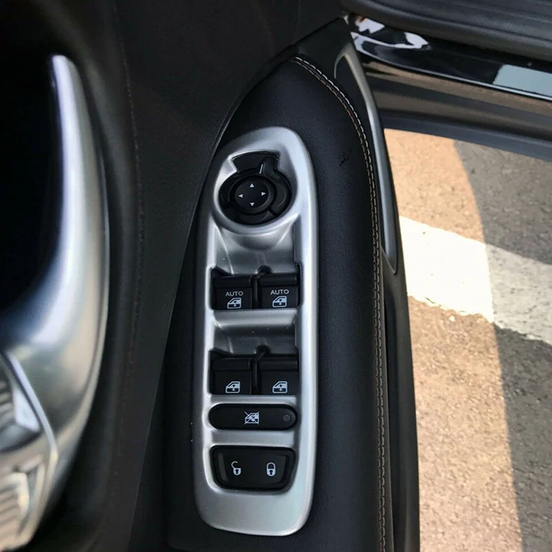 Для Jeep Compass- Матовая дверь подлокотник Переключатель Окна Накладка