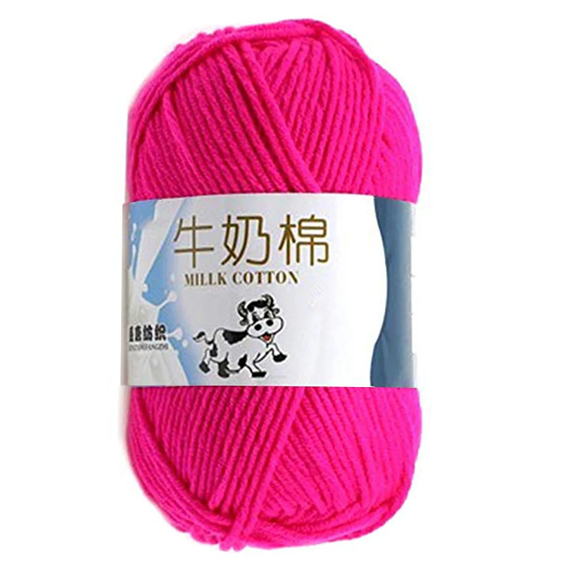 watermelon red Supet мягкий молочный сладкий мягкий хлопок Детская шерсть для вязания пряжа молочный хлопок толстая пряжа для вязания шарфа ручная вязка крючком пряжа - Цвет: watermelon red