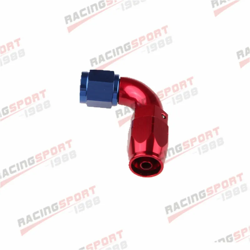 AN4 AN6 AN8 AN10 AN12 90 Degree Swivel Hose End Fitting Adapter Aluminum