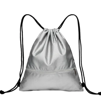 

Unisex Large Capacity Pouch Outdoor Backpack Basketball With Zipper Drawstring Book Storage Bag Students Sports Oxford Cloth