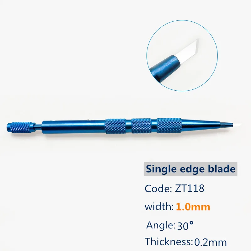 

Ophthalmic single edge blade Single edge knife High hardness Sapphire blades Ophthalmic Microsurgical Blade Reusable