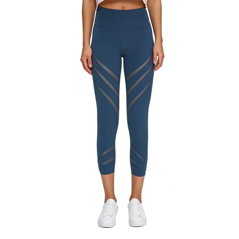 Capris Pants Women Tights Fabric Panels Are Breathable Sport Gym Yoga Leggings Waistband Pocket Fitness leggings Capris Pants Women Tights Fabric Panels Are Breathable Sport Gym Yoga Leggings Waistband Pocket Fitness leggings