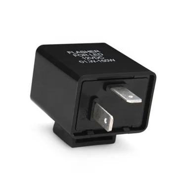 

Blinking LED Flasher Relay 2-Pin Fix Fast Hyper Flash PVC Plastic Black