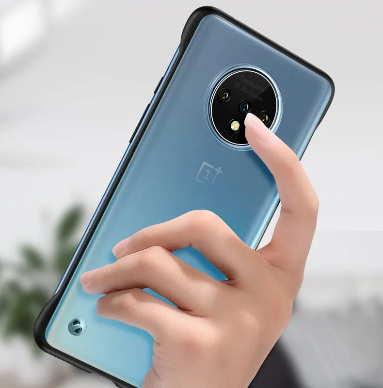 Для oneplus 7T чехол жесткий матовый прозрачный тонкий с кольцом защитный чехол на заднюю панель для one plus 7t Pro oneplus 7t 1+ 7t pro
