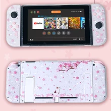 

Sakura Switch Protective Shell NS Joycon Contorller Thumb Grip Cap Set TPU Protection Case Cover For Nintendo Switch Accessories