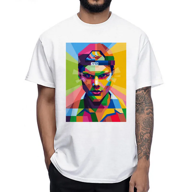 Новейшая модная футболка Dj Avicii, Мужская футболка с принтом Rip Avicii, модная футболка Фана, летние футболки с коротким рукавом для мужчин/wo мужчин