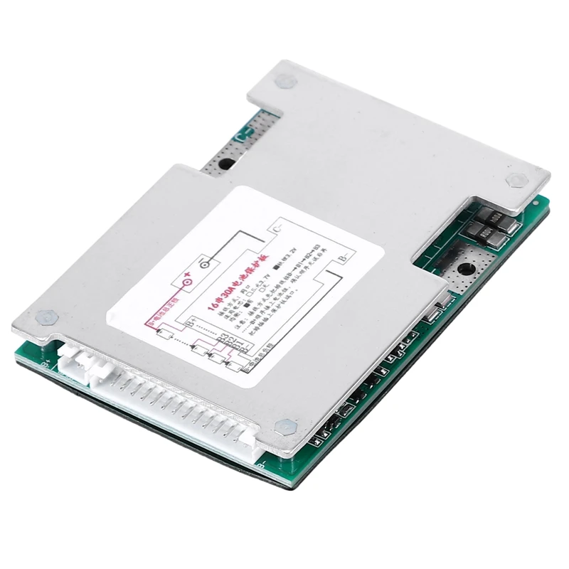 16S 48V 30A LiFePo4 плата защиты батареи BMS PCB с балансом для E-Bike EScooter | Спорт и развлечения