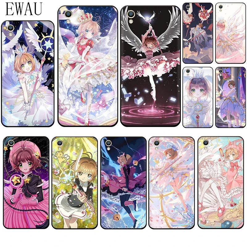 EWAU Card Captor Sakura силиконовый чехол для телефона OPPO A5 A57 A59 A83 F7 F9 R9s R11s A37 A77 F11 R15 R17