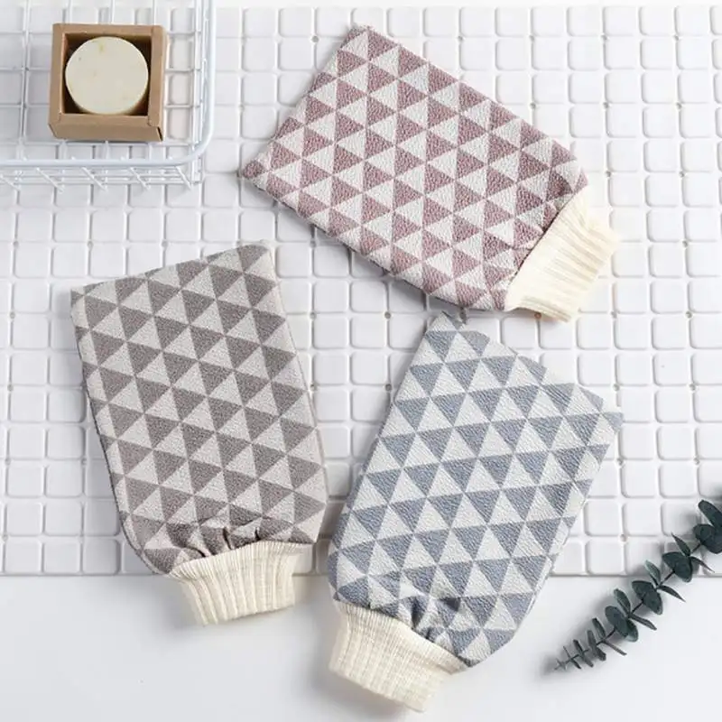 

Exfoliating Gloves Adult Double-Sided Body Scrub Gloves Shower Sauna Scrub For Improves Blood Circulation Shower Brush Hammam