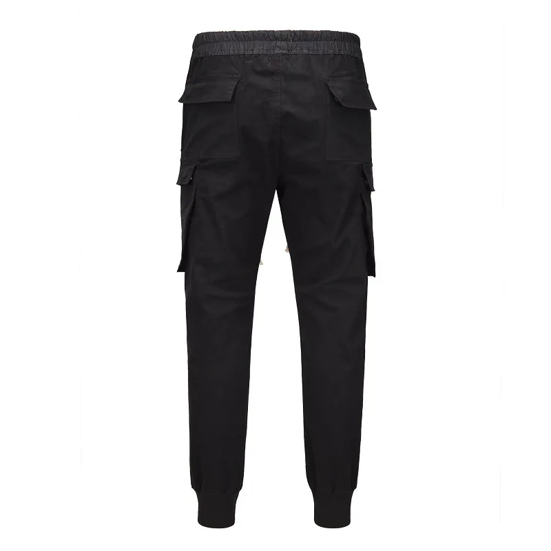 QoolXCWear высокие уличные брюки карго мужские хип хоп однотонные модные карманные брюки карго 8066