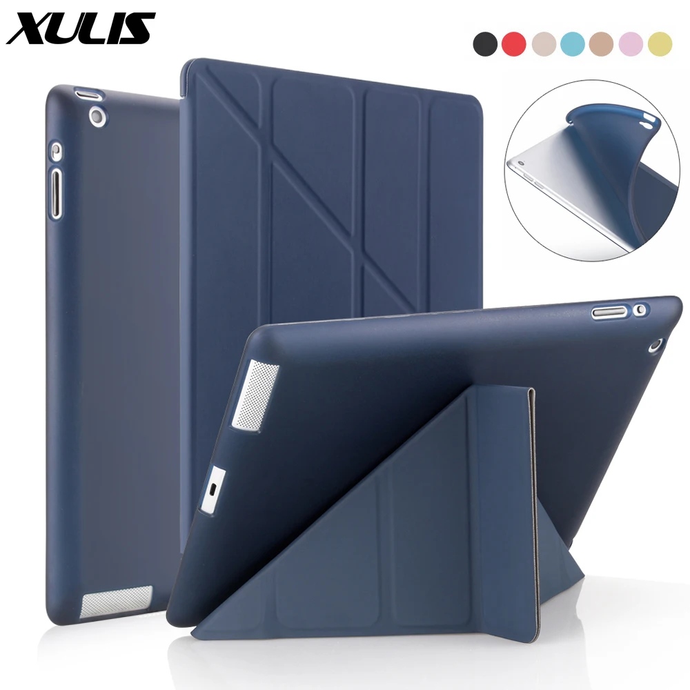 Чехол для Apple iPad 2/3/4 силиконовый чехол из искусственной кожи ipad 4 Магнитный с