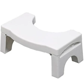 

ELEG-41x25x17.5Cm Non-Slip Toilet Foot Stool Folding Children'S Potty Footstool Professional Toilet Auxiliary Stool Bathroom Sup