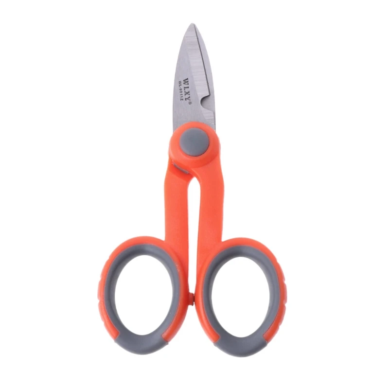 Drop#Wholesale 5-1/2" Multipurpose Electrical Shears Fiber Optic Kevlar For Cut Electrical Wire Dropshipping 5