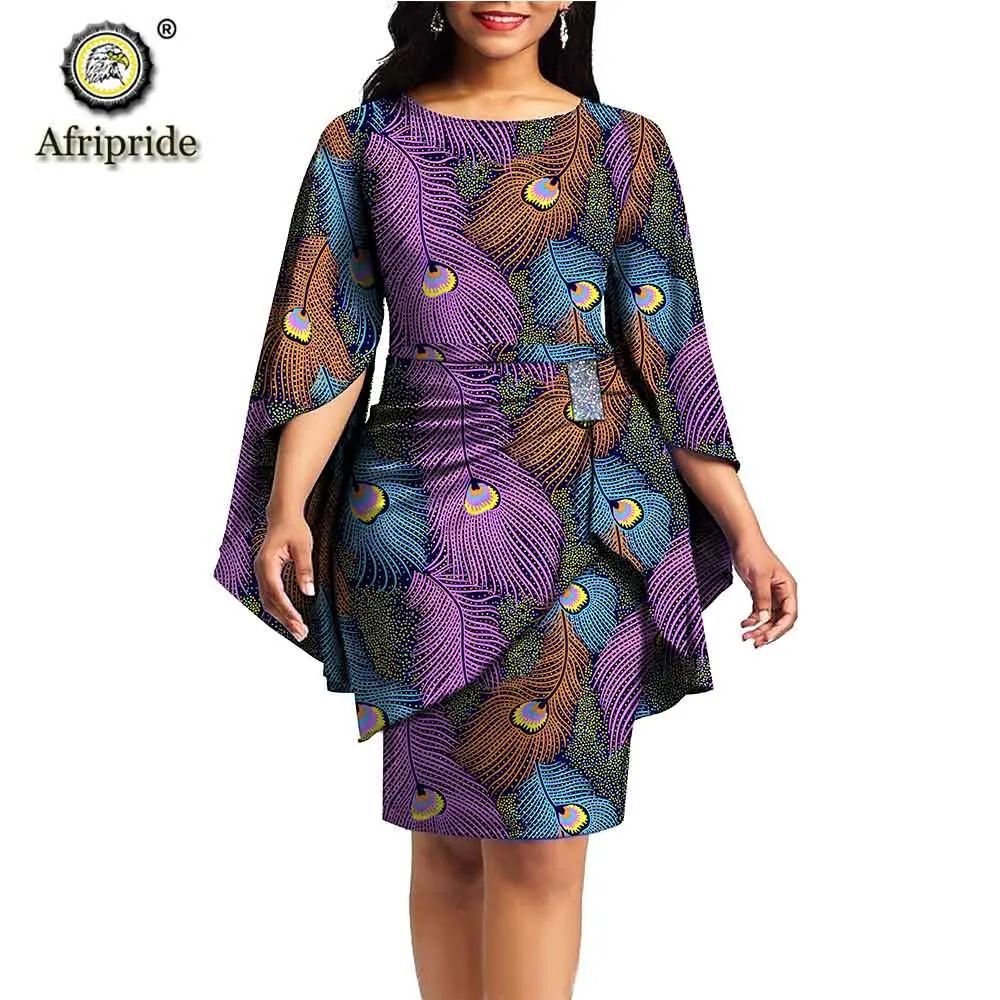 Африканский принт платья для женщин вечернее платье Дашики наряды Анкара Платье+ пояса Свадебная официальная одежда AFRIPRIDE s1925059