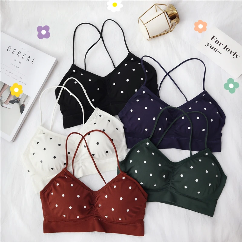 

AOSSVIAO White Polka Dot Crochet Camisole Cami Women Summer Backless Up Tank Tops Female Streetwear Fashion 2020 Crop Top