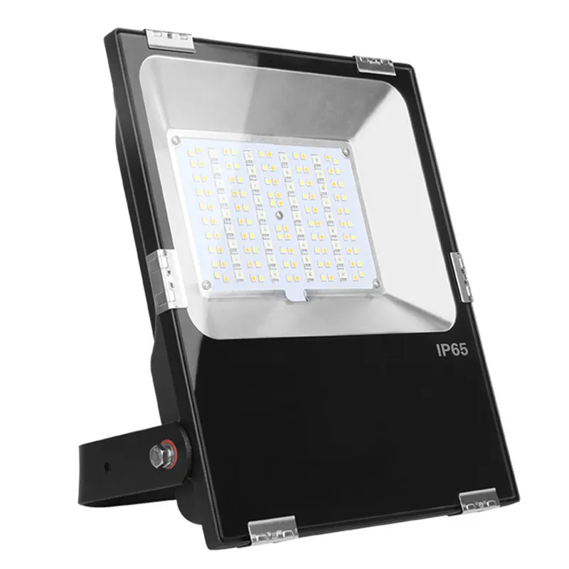FUTT02 100W MiBoxer RGB+ CCT Светодиодный прожектор светильник мощностью 10 Вт, 20 Вт, 30 Вт, 50 Вт 100 AC86-265V РЧ пульт дистанционного управления/Wi-Fi, Управление IP65 Водонепроницаемый Светодиодный прожектор светильник на открытом воздухе - Испускаемый цвет: FUTT02 100W