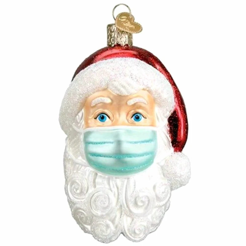 2020 Christmas Tree Santa Claus Hanging Pendant Survivors Mask New Year Gifts