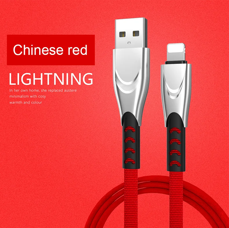 Кабель usb для зарядки телефона, кабель для быстрой зарядки, кабель для зарядки планшета и телефона apple для iphone 11 pro max xr, быстрая - Цвет: Красный