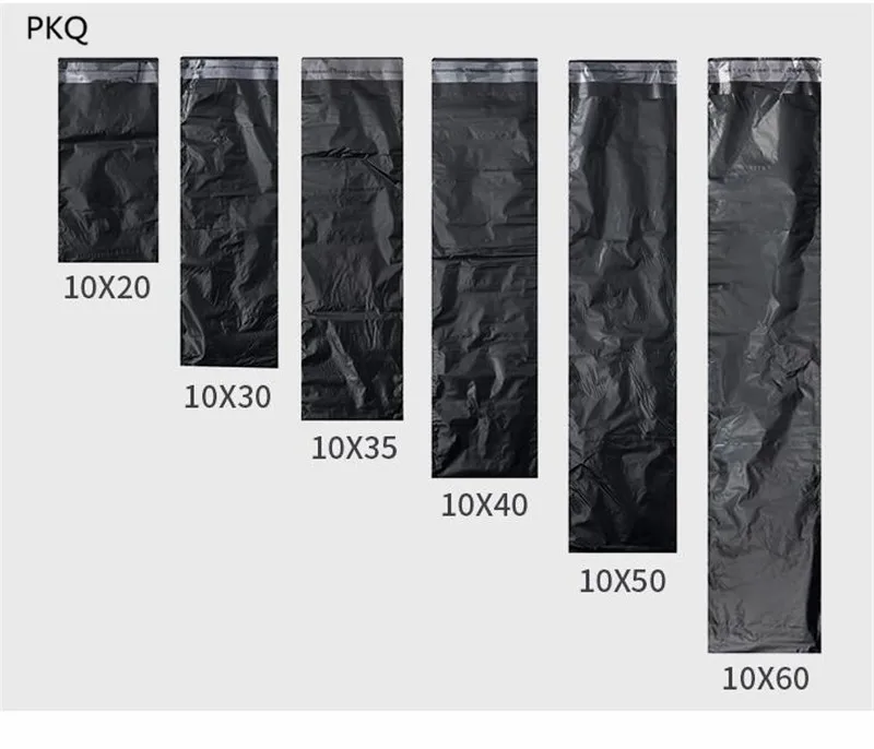 100 шт. большая черная самоклеющаяся Курьерская сумка больших размеров, пластиковый поли конверт для отправки почтовых отправлений
