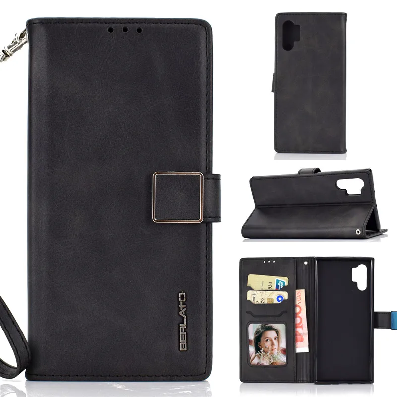 Флип-бумажник Etui Note10plus чехол для samsung Galaxy Note 10 9 S10 S9 S8 J4 J6 Plus A7 S10E S7 Edge Магнитный кожаный чехол