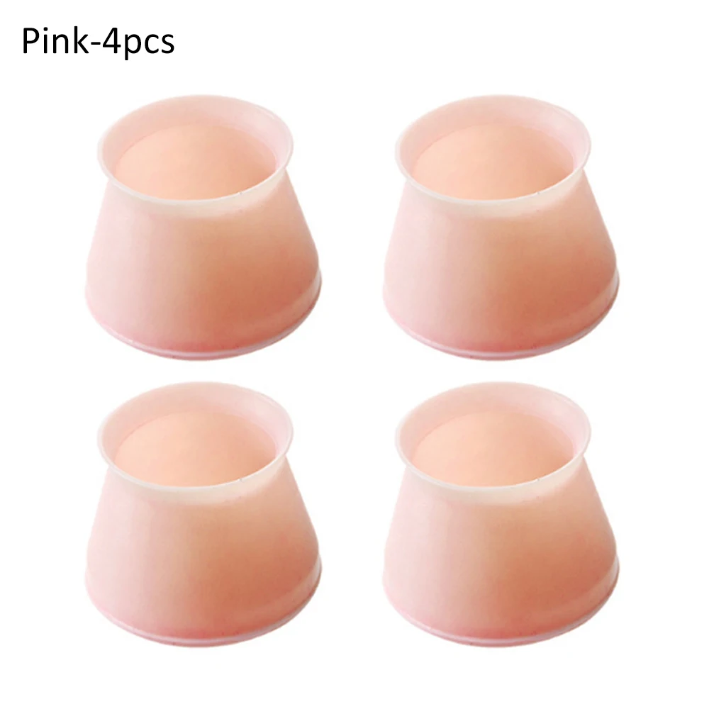 

Table Foot Protector 4pcs Non-Slip Silicone Mat For Chairs Foot Protection Pads Desk Chair Leg Protective Sleeve 4x3.2cm