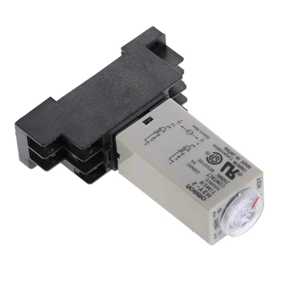 Таймер задержки 0-3 мин H3Y-2 DC12V DC24V AC110V AC220V реле времени с PYF08A 8pin база Мини реле времени