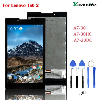 

7 inch display + touch screen digitizer glass assembly for PC parts of Lenovo Tab 2 A7-30 A7-30HC A7-30DC tablet