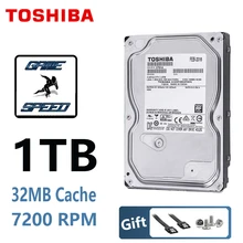 TOSHIBA 1TB Harde Schijf schijf 1T 1000GB Interne HDD HD 7200RPM 32M SATA3 3.5