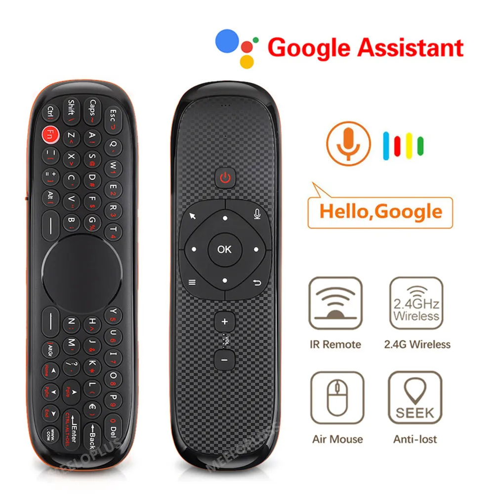 Пульт ДУ W2 Fly Air Mouse с микрофоном и гироскопом 2 4 ГГц|Пульты ДУ| |