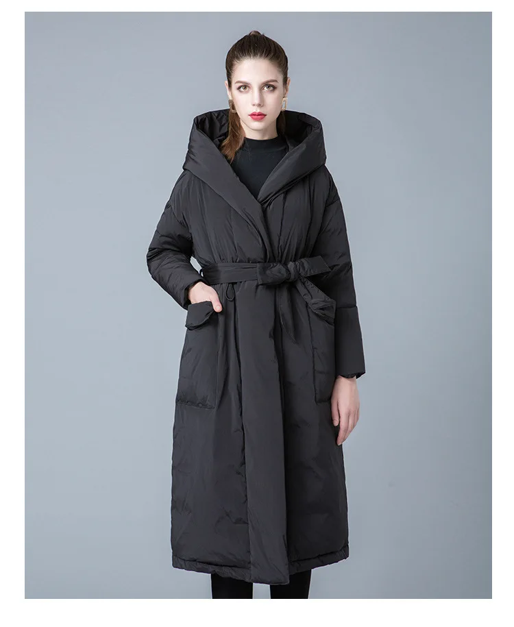 new winter women's wear 90 white feather down jacket, women's loose fitting jacket factory wholesale 8841272