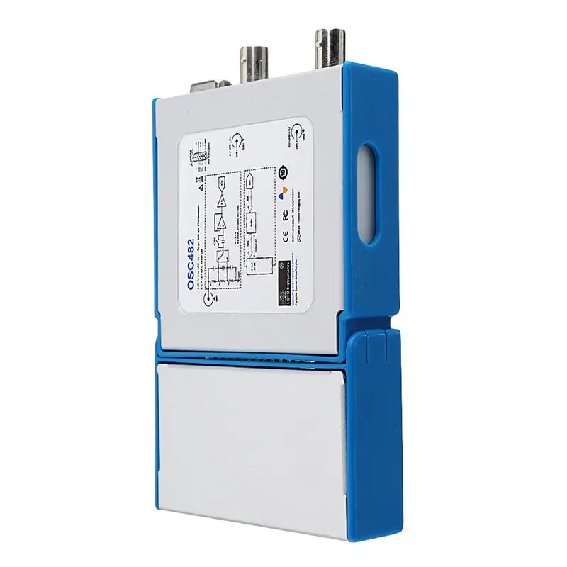 OSC482S цифровой портативный осциллограф PC USB 2,0 Виртуальная 2CH полоса пропускания осциллограф с генератором сигналов 13M Hz